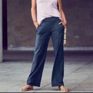 Athleta Chelsea Wide Leg Pants Navy